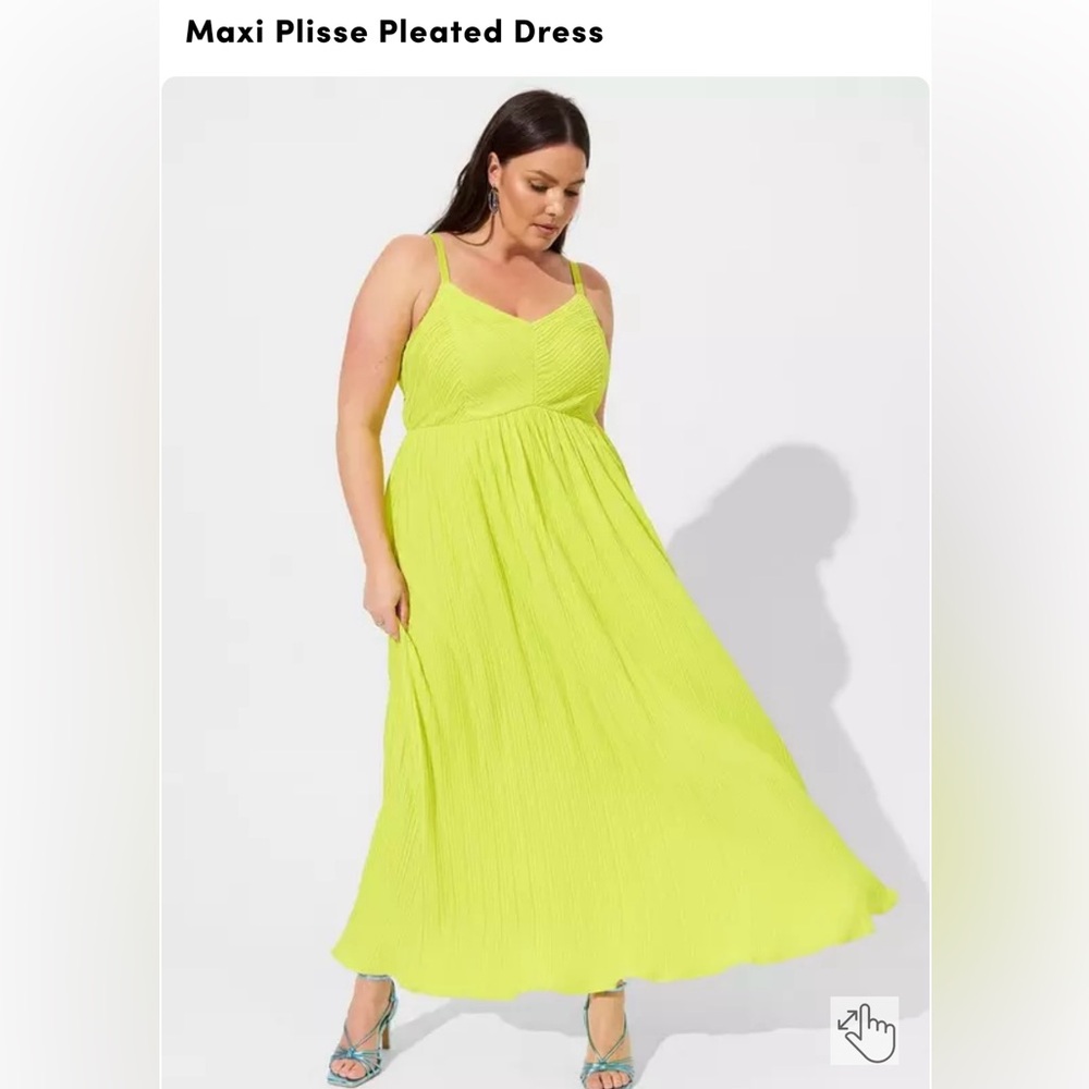 Maxi Plisse Pleated Dress